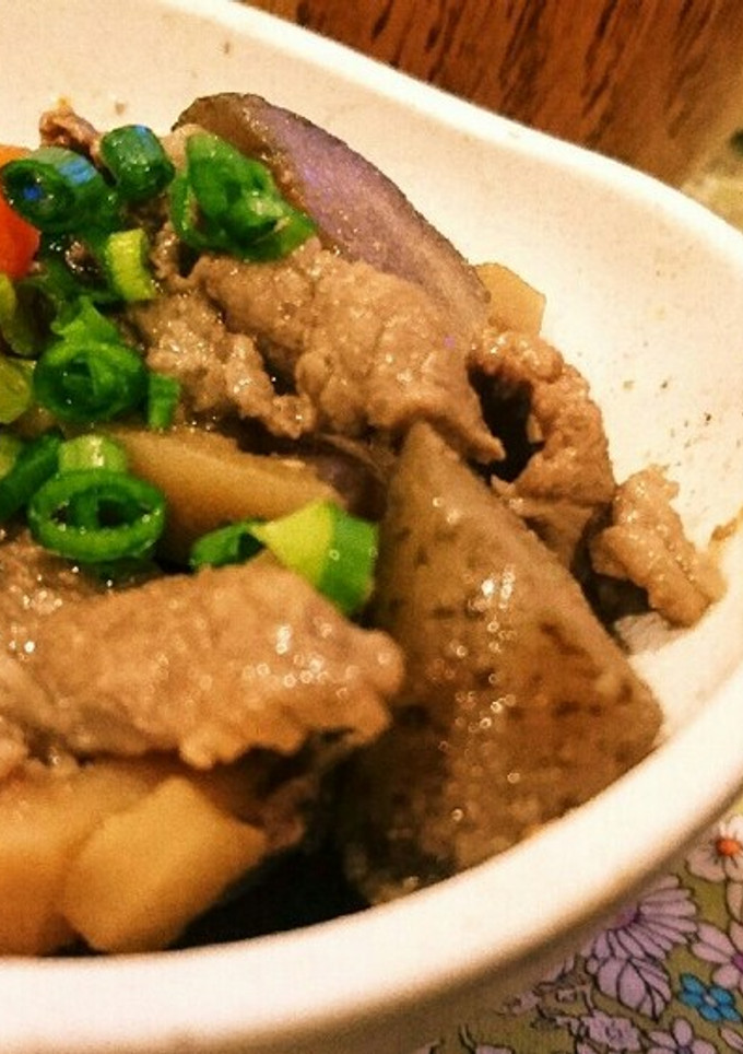 牛肉と根菜こんにゃくのしぐれ煮風-レシピのメイン写真