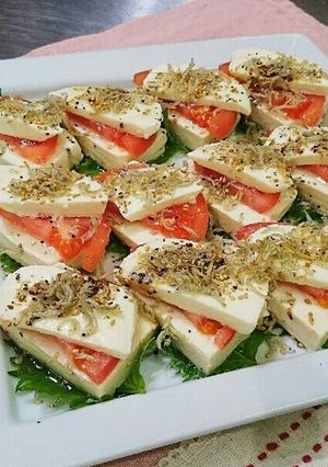 釜揚げしらすと豆腐の和風カプレーゼ☆-レシピのメイン写真