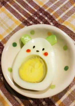 ☆可愛いキャラゆで玉子☆-レシピのメイン写真
