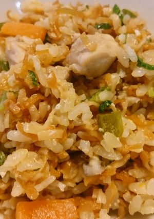 具だくさんで!チキンラーめし-レシピのメイン写真