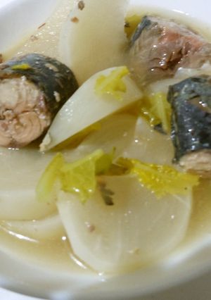 さばの水煮缶でかぶ煮-レシピのメイン写真