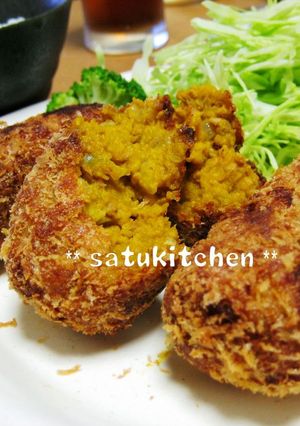 旬をいただく♪かぼちゃカレーコロッケ☆-レシピのメイン写真