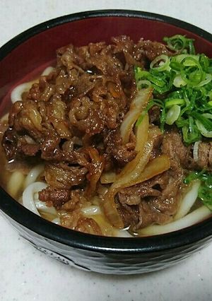 めっちゃ美味しい甘辛肉うどん-レシピのメイン写真