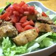 鯖の竜田揚げ トマトマスタードのせ