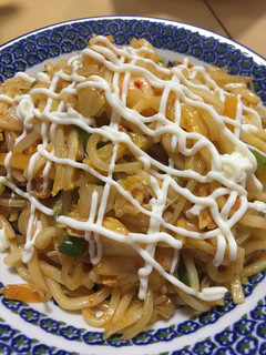 マヨたっぷりキムチ焼うどん!-レシピのメイン写真