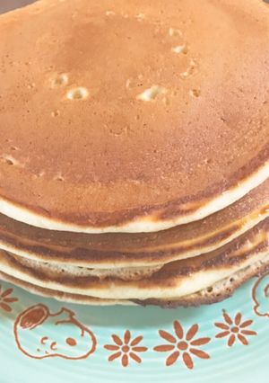 ヨーグルトで簡単もちもちパンケーキ！-レシピのメイン写真
