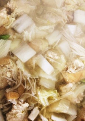 ふわふわ鶏団子鍋-レシピのメイン写真