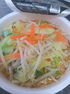 野菜ましましカップラーメン-レシピのメイン写真