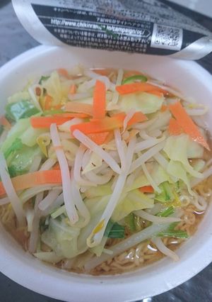 野菜ましましカップラーメン-レシピのメイン写真