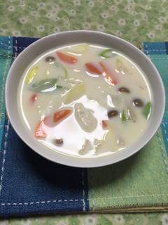 野菜と牛乳の簡単スープ-レシピのメイン写真