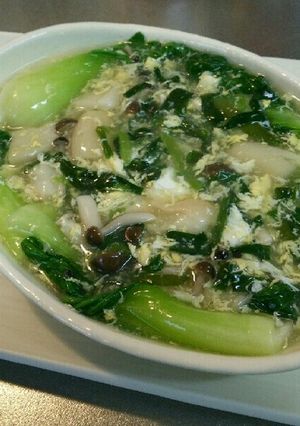 お麩と青梗菜のかき玉あんかけ♪-レシピのメイン写真
