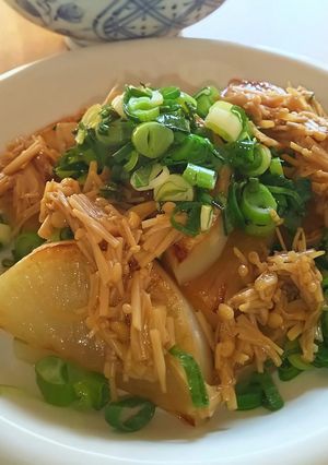☆なめ茸でたっぷり食べる☆焼き大根☆-レシピのメイン写真