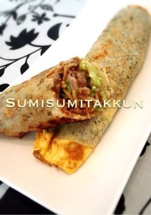 広島焼き風恵方巻き☆-レシピのメイン写真