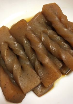 ねじりこんにゃく煮-レシピのメイン写真