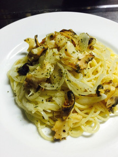 バター香るツブと玉ねぎのパスタ-レシピのメイン写真