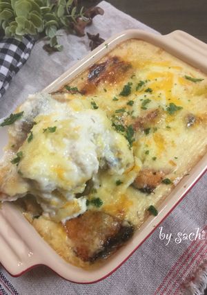 鮭と白菜の味噌豆腐クリームグラタン-レシピのメイン写真