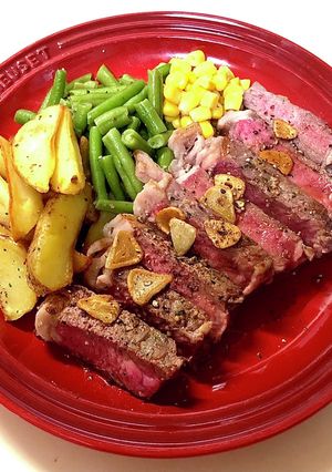 お安い牛肉で柔らか仕上げのビーフステーキ-レシピのメイン写真
