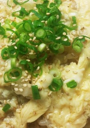 カニかまとレタスのふんわり卵あんかけ丼-レシピのメイン写真