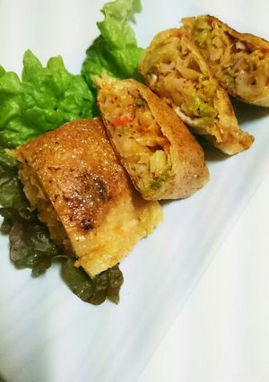 キムチとキャベツのチーズ入り油揚げ焼き-レシピのメイン写真
