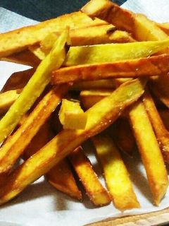 食物繊維たっぷり、サツマイモポテトフライ-レシピのメイン写真