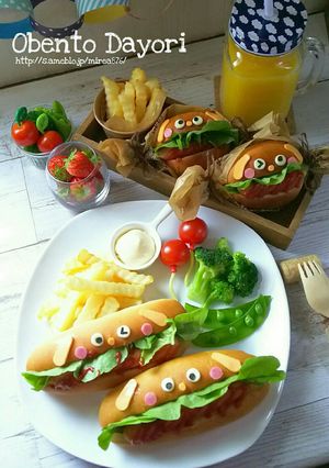 簡単☆ホットDogなワン!プレート-レシピのメイン写真