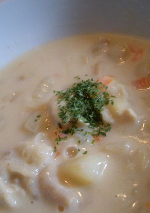 ごろごろ鶏と野菜のホワイトスープ-レシピのメイン写真