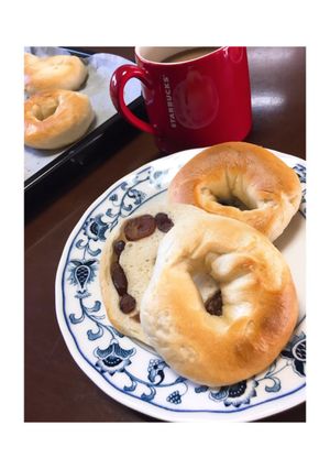 甘納豆ベーグル-レシピのメイン写真