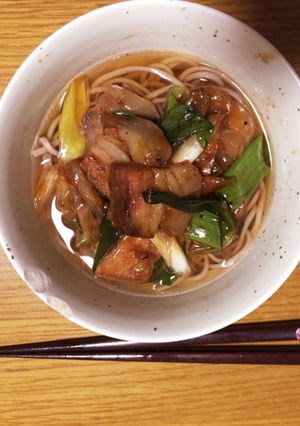 ネギ豚蕎麦-レシピのメイン写真