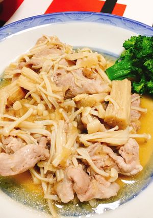 豚肉とえのきのゆずポン酢和え-レシピのメイン写真