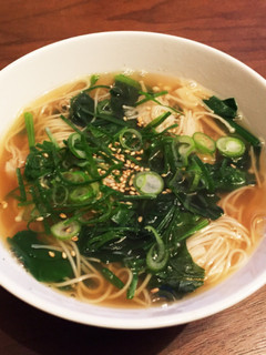 エノキとほうれん草のにゅう麺-レシピのメイン写真