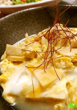 材料3品☆簡単♪高野豆腐の卵とじ-レシピのメイン写真