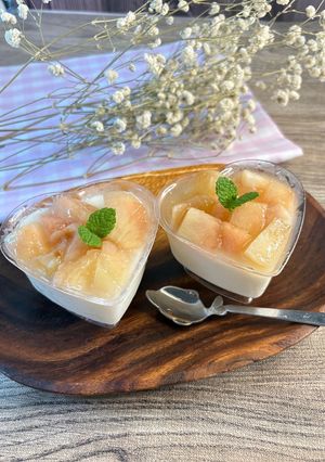ヨーグルトで作る桃ムース-レシピのメイン写真