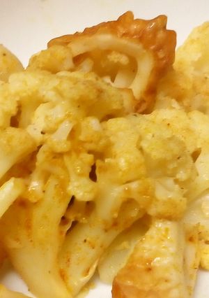 チクワとカリフラワーのカレー炒め-レシピのメイン写真