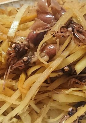 ホタルイカとじゃがいもあっさり炒め-レシピのメイン写真