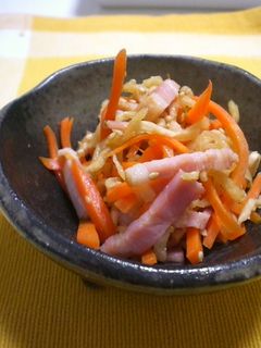 切り干し大根とベーコンの昆布茶炒め-レシピのメイン写真