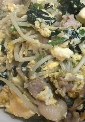ちぢみほうれん草で豆腐チャンプル-レシピのメイン写真