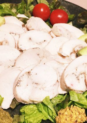 鶏胸肉で☆ヘルシー鶏ハム☆作り置きにも！-レシピのメイン写真
