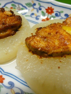 *大根の煮物とあん肝のソテー*-レシピのメイン写真