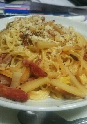 白菜のクリームパスタ-レシピのメイン写真