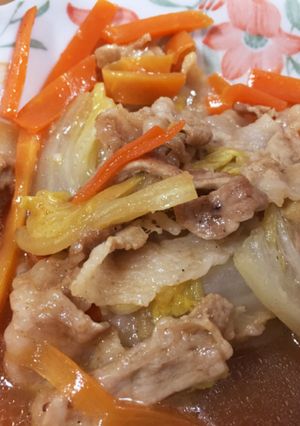 豚肉と白菜の優しい味の炒め物-レシピのメイン写真