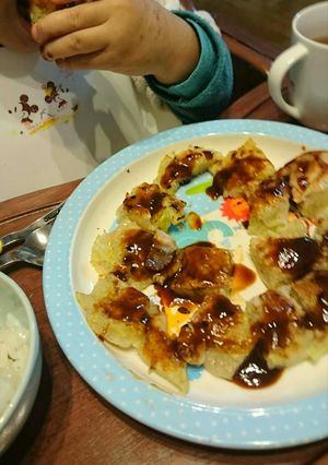 アレルギー対応夕食、お好み焼き卵小麦不用-レシピのメイン写真