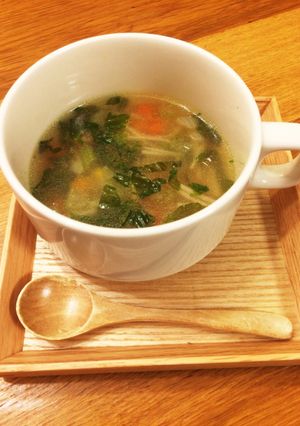 セロリの葉と茎で野菜スープ-レシピのメイン写真