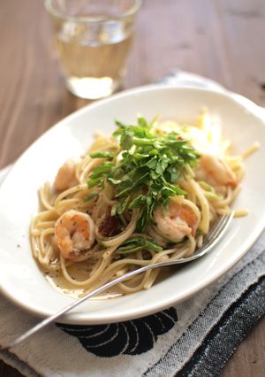 海老と芹のパスタ-レシピのメイン写真