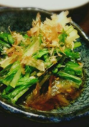 簡単！レンジで1分♪水菜のおひたし♪-レシピのメイン写真