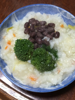 あずきトッピング野菜おかゆリゾット-レシピのメイン写真