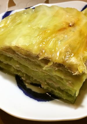 キャベツと豚肉のミルフィーユ（重ね煮）-レシピのメイン写真