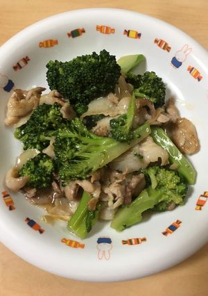 ブロッコリーと豚肉のオイスターソース炒め-レシピのメイン写真