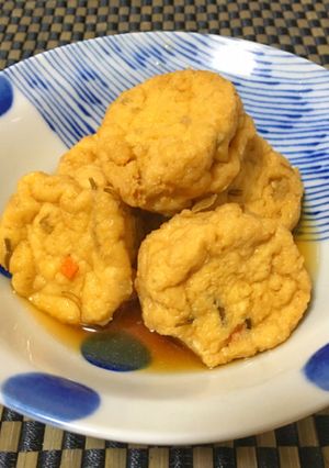 キッコーマンだししょうゆだけで簡単がんも-レシピのメイン写真