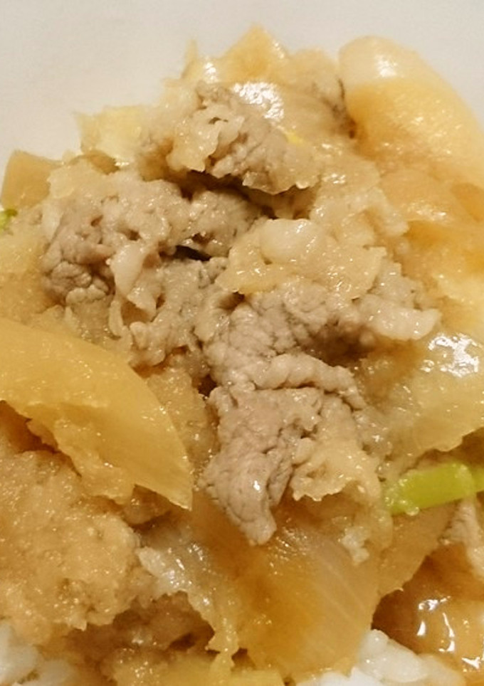 大人のみぞれ煮つゆだく牛丼♪-レシピのメイン写真