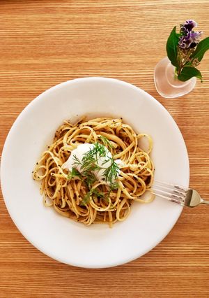 黒オリーブとシチリアトマトのパスタ-レシピのメイン写真